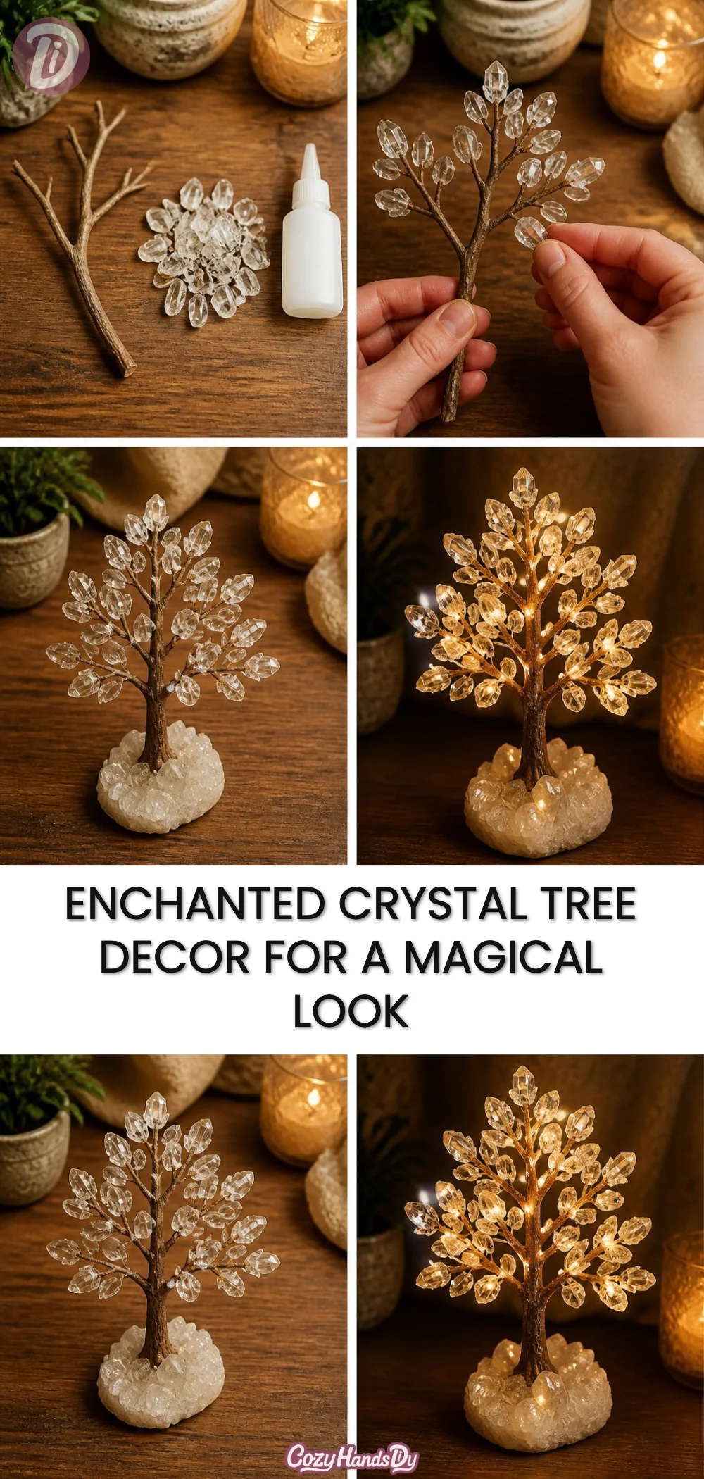 Enchanted Crystal Tree Decor for a Magical Look