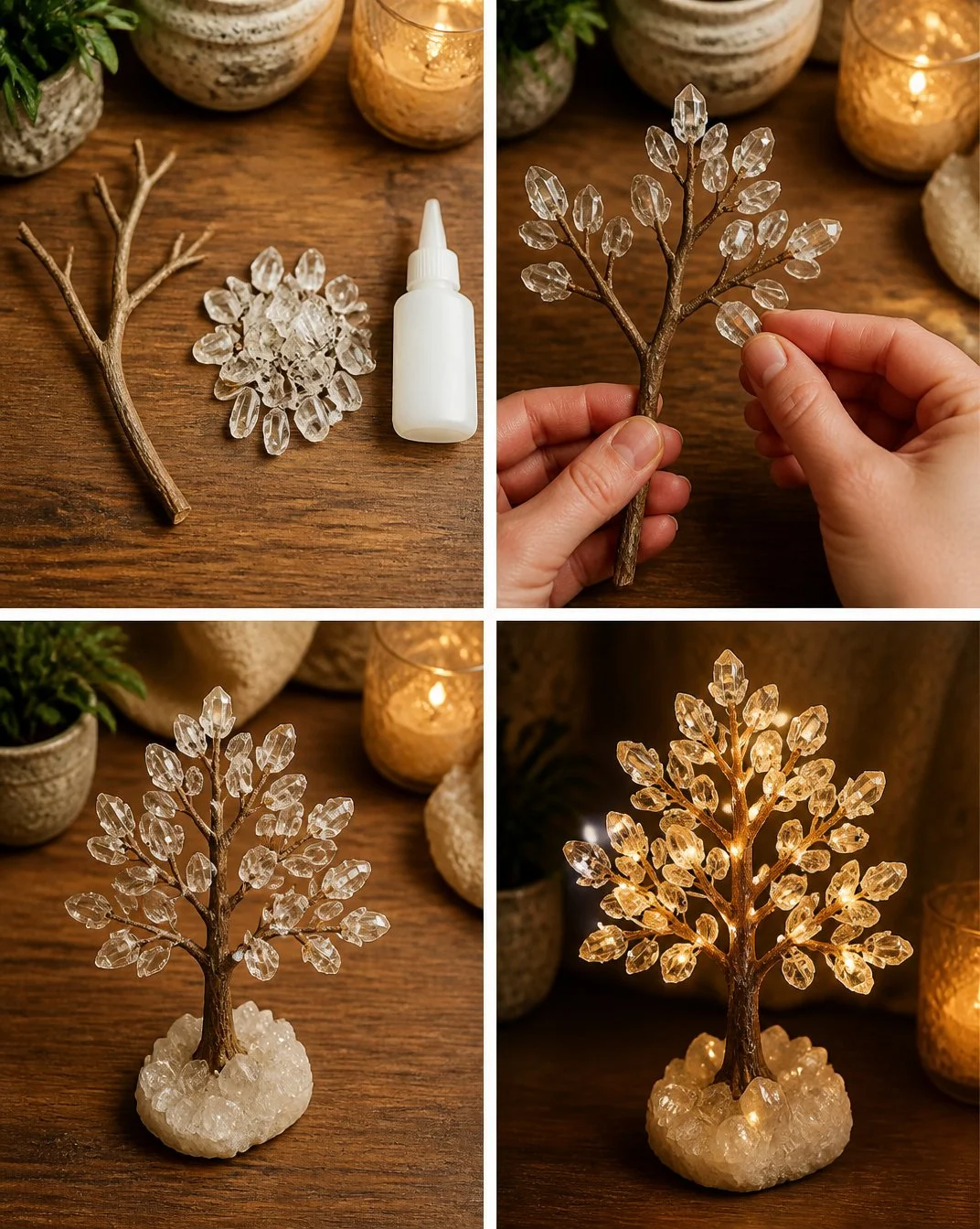Enchanted Crystal Tree Decor for a Magical Look 6 Enchanted Crystal Tree Decor for a Magical Look