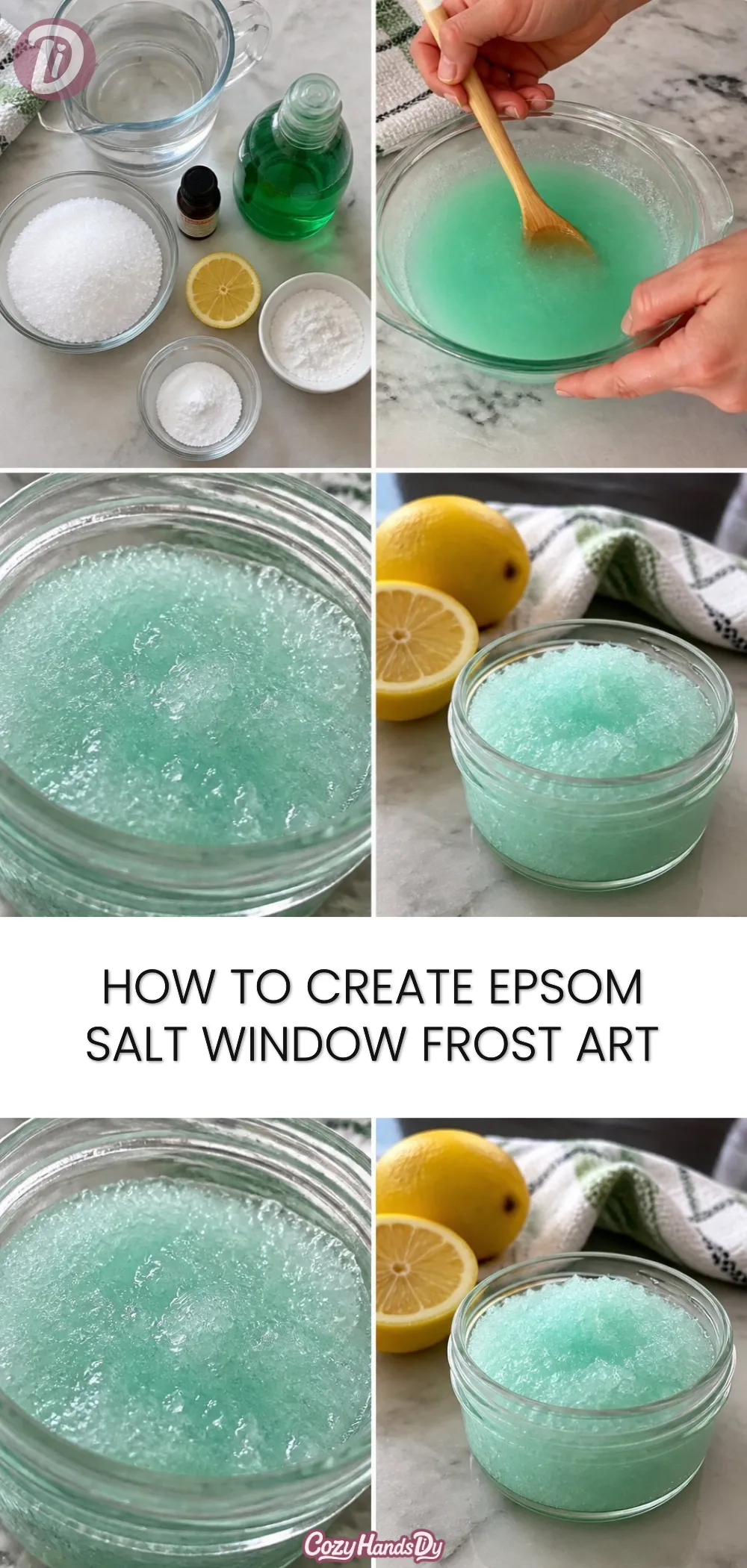 How to Create Epsom Salt Window Frost Art