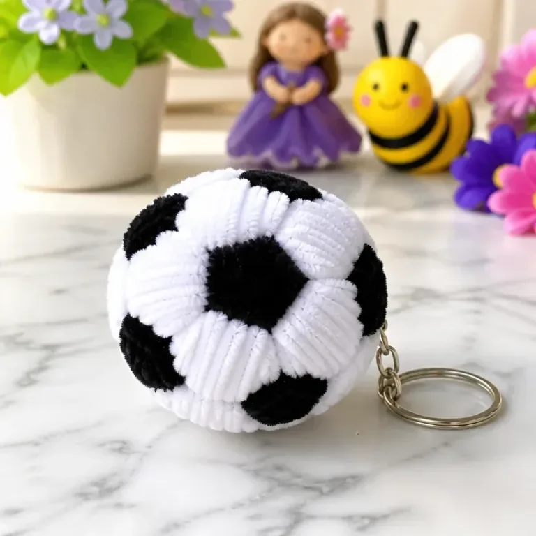 Pipe cleaner soccer ball craft tutorial for kids