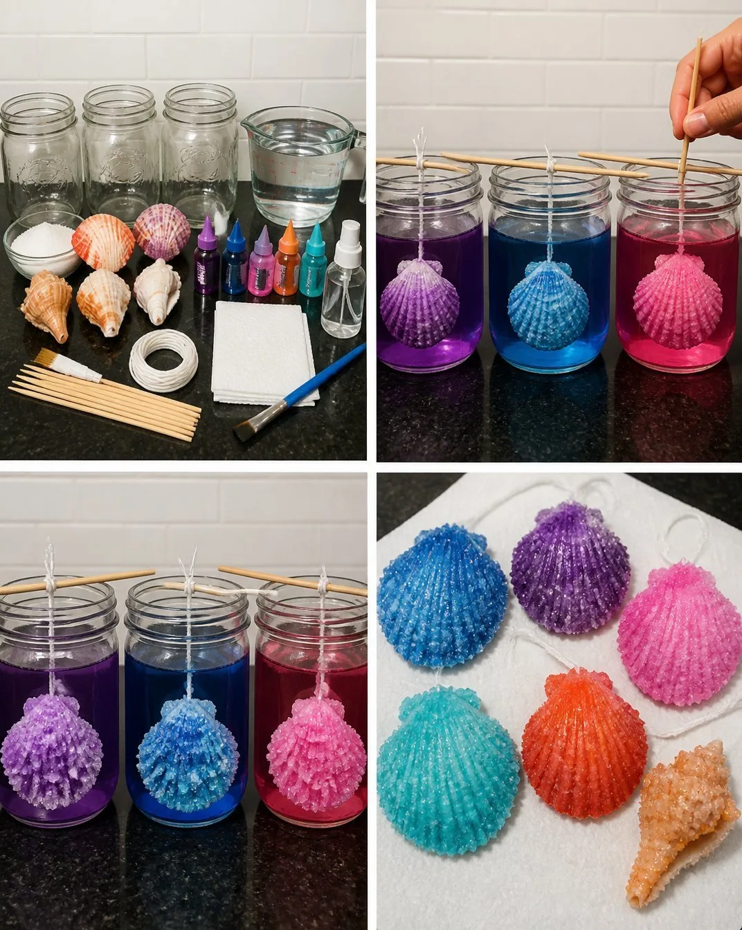 How to Make Crystal Seashells: A DIY Craft Tutorial