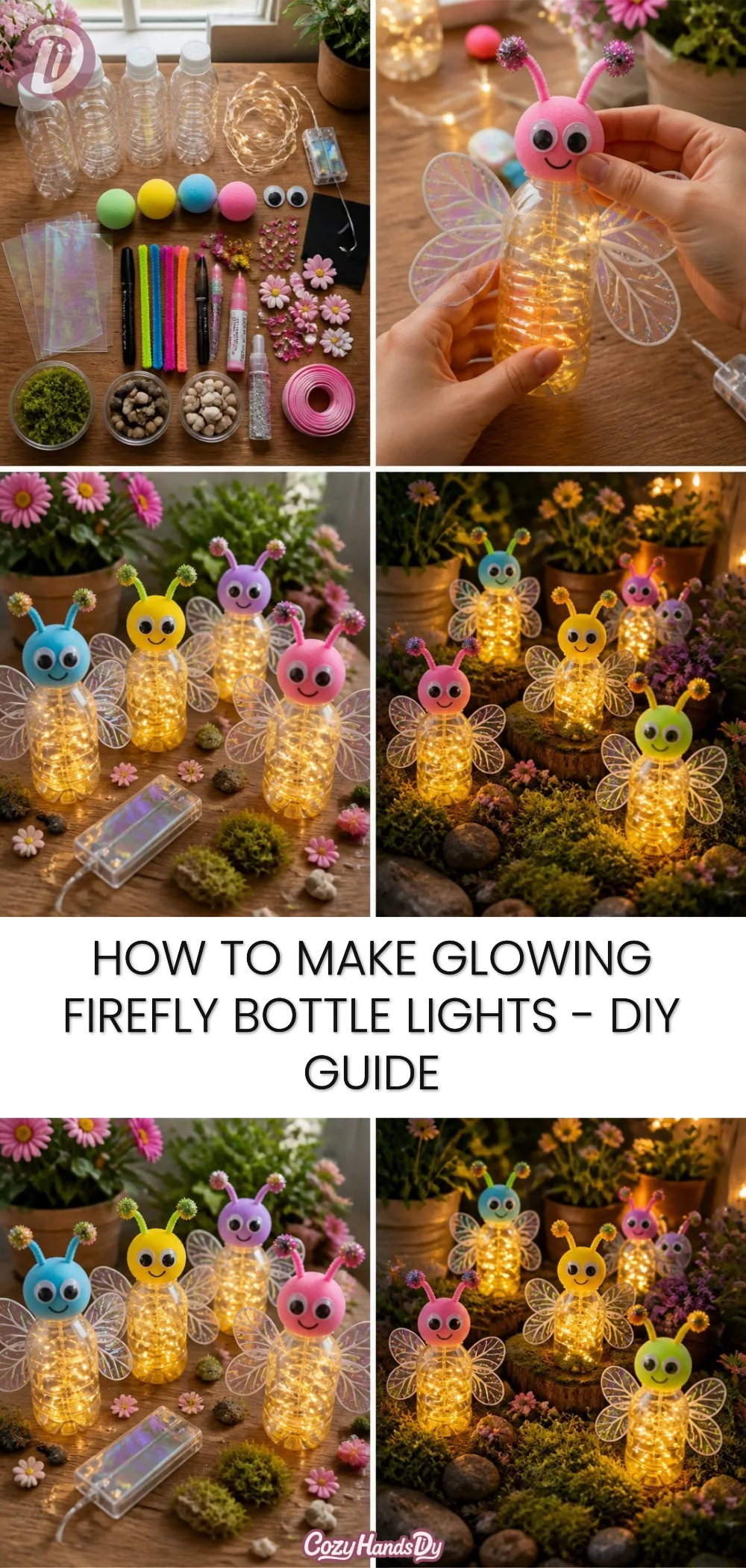 How to Make Glowing Firefly Bottle Lights - DIY Guide