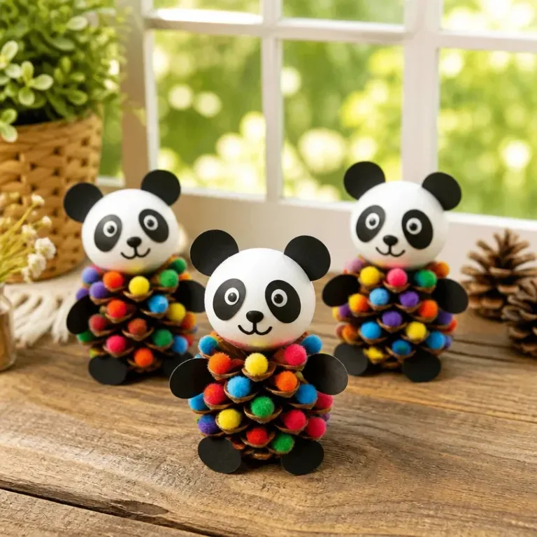 Panda Pinecone artwork featuring Rainbow Friends characters