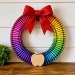 Rainbow Crayon Teacher Appreciation Wreath Craft 8 rainbow crayon teacher appreciation wreath craft 2026 10 04 052206 1