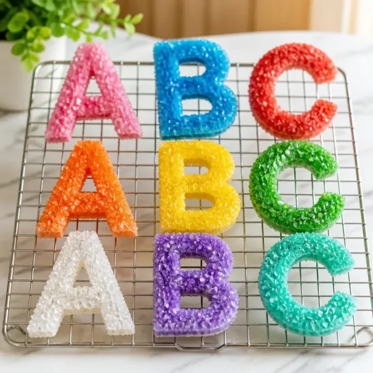 Colorful display of Rainbow Crystal Acronyms with meanings and uses.