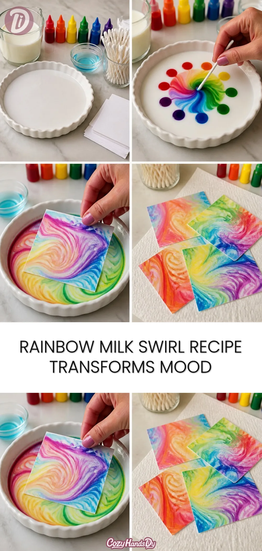 Rainbow Milk Swirl Recipe Transforms Mood