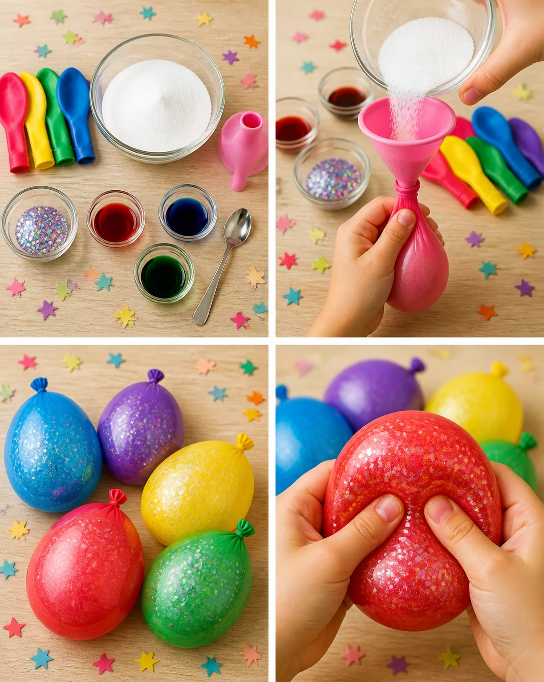 Slime Recipe with Balloons Becomes Cozy 6 Slime recipe with balloons | Squishy recipe with baloon, Kid activities for parties, Things to put in a balloon squishy