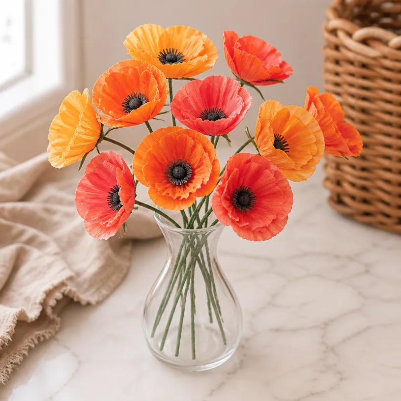 Sunrise Coffee Filter Poppies