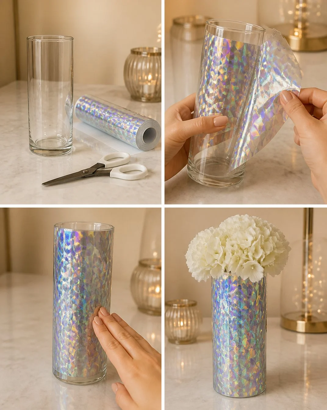 This Holographic Vase Becomes Cozy 6 This Holographic Vase Looks Like Expensive Decor