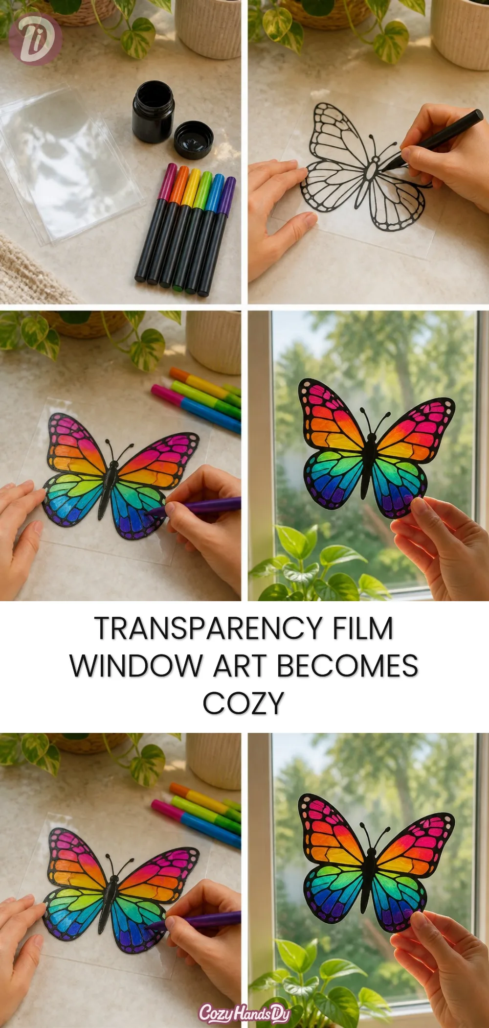 Transparency Film Window Art Becomes Cozy