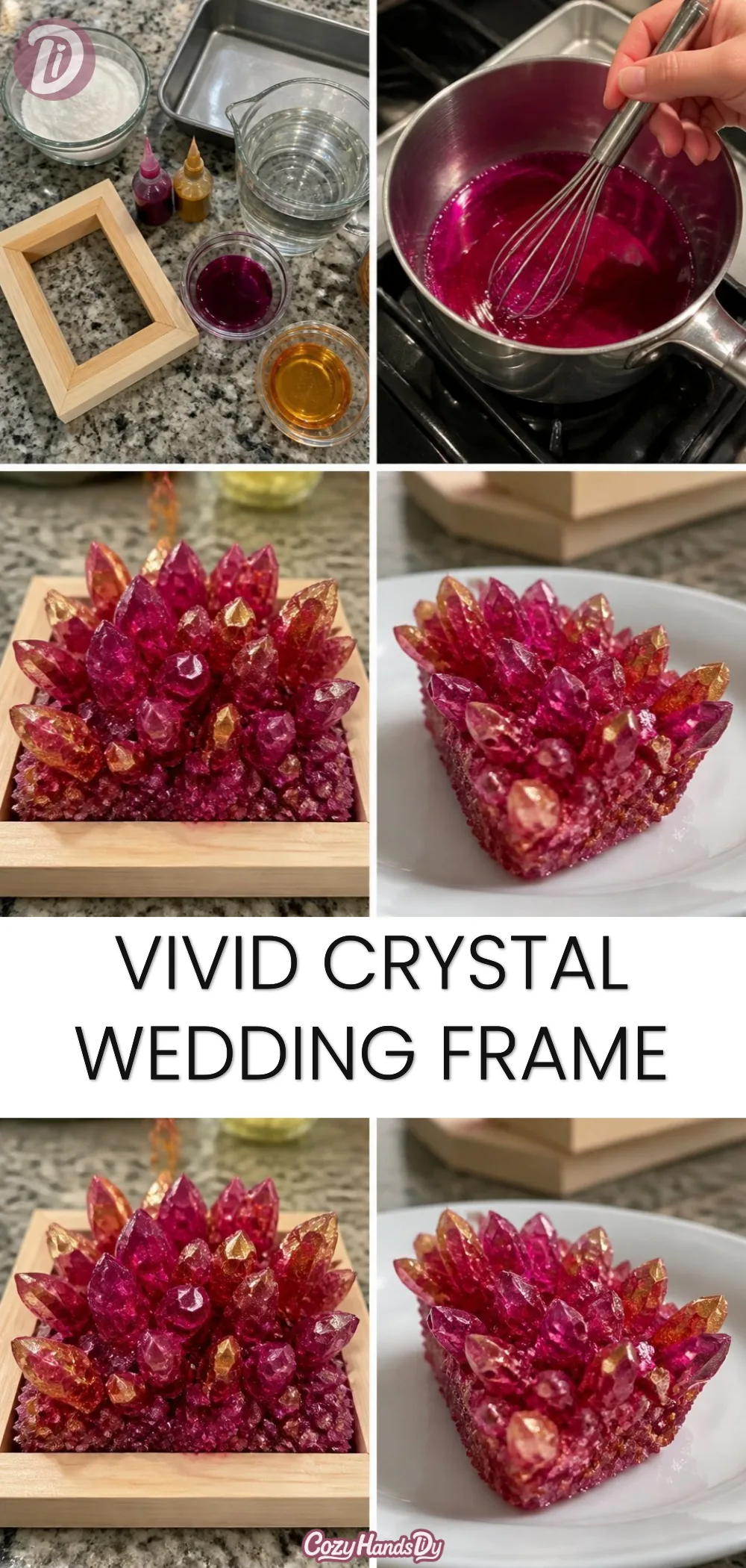 Vivid Crystal Wedding Frame