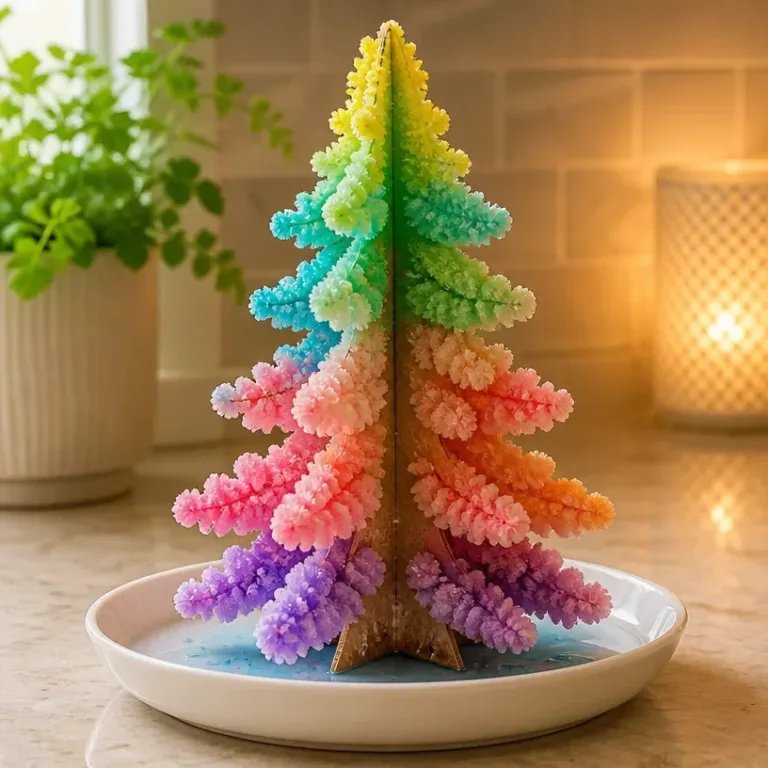 Vibrant magic color tree blooming in minutes, showcasing colorful flowers.