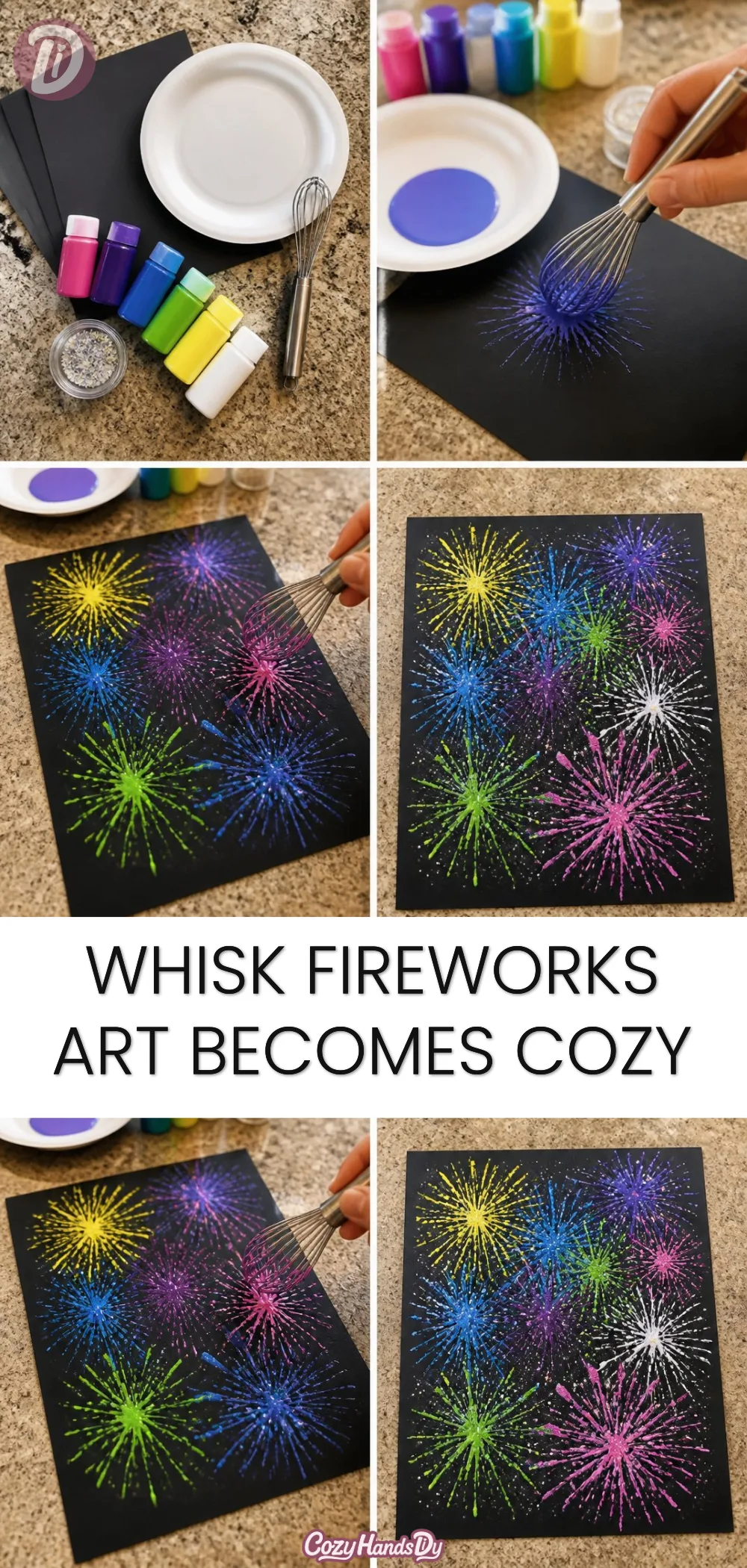 Whisk Fireworks Art Becomes Cozy