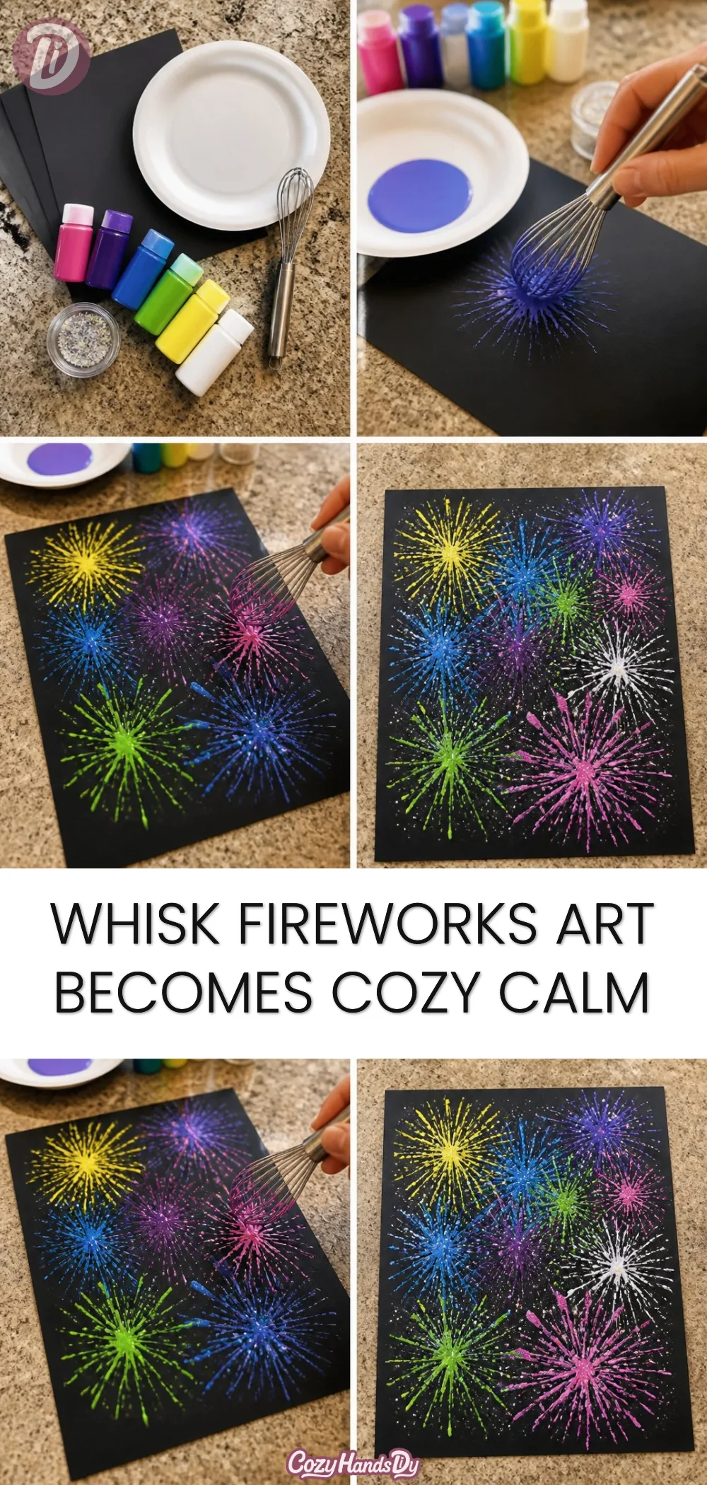 Whisk Fireworks Art Becomes Cozy Calm